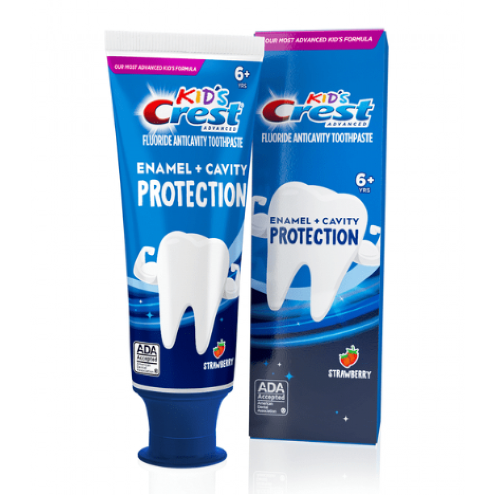 Детская зубная паста Crest Kids Enamel + Cavity Protection Strawberry