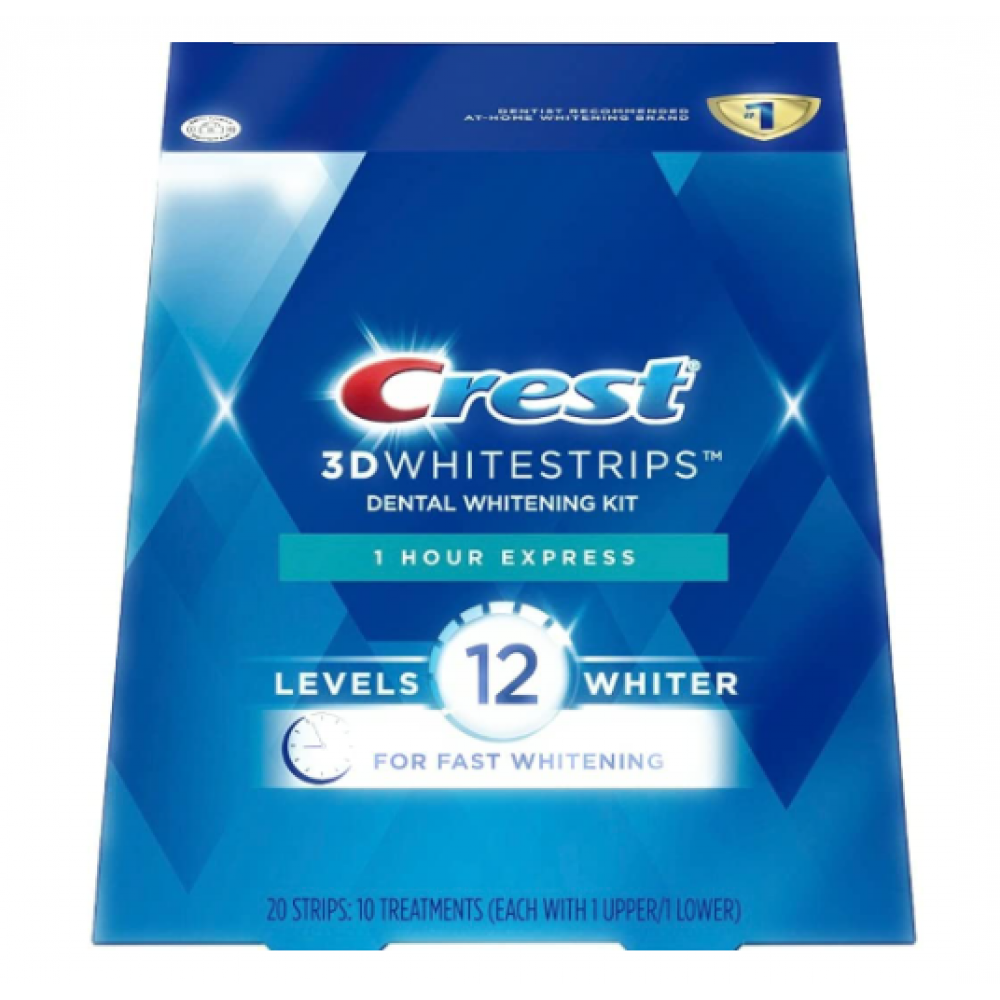 Crest 3D Whitestrips 1 Hour Express 12Level
