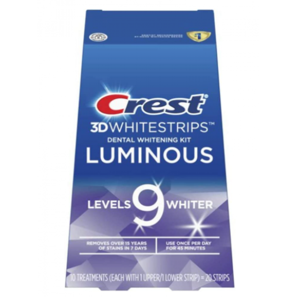Crest 3D Whitestrips Luminous 9Level